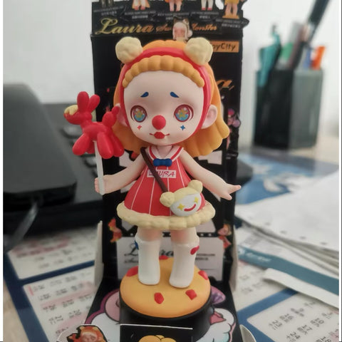 Laura Sweet Monster Series STRAWBERRY POPCORN CLOWN