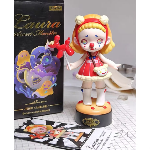 Laura Sweet Monster Series STRAWBERRY POPCORN CLOWN