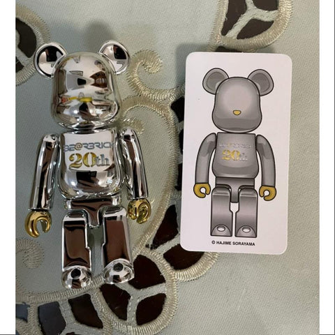 Bearbrick Series 42 SUPER Secret Sorayama Hajime 20Th Silver 100%