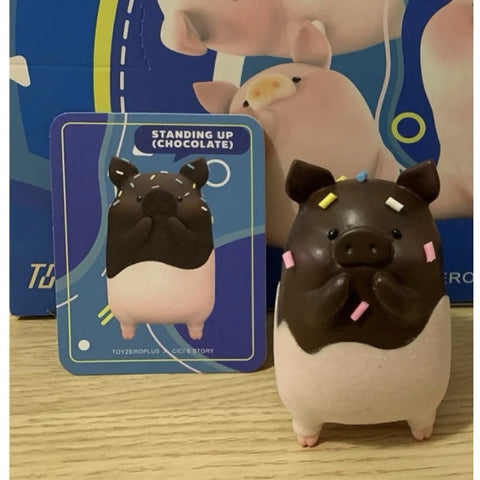 LuLu the Piggy Original Season 2 Blind Box Series: Standing Up Chocolate (Secret, 4/288)