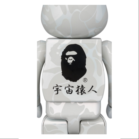 Bearbrick Bape Lucky Cat Daruma White & Black 400% & 100% 4PCS Be@rbrick 2024 Limited