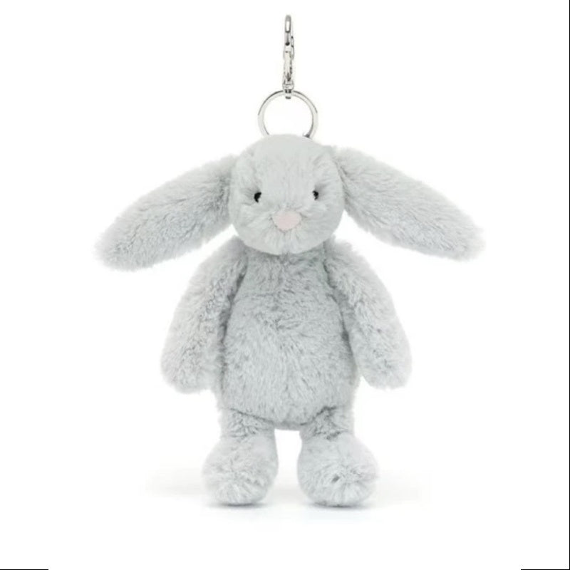 Bashful Silver Bunny 2024 Jellycat Plush Bag Charm