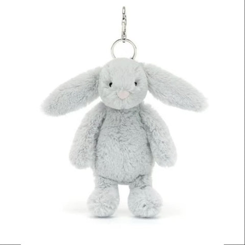 Bashful Silver Bunny 2024 Jellycat Plush Bag Charm