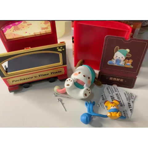 Sanrio Pochacco Vintage Time Train Series Knitting Time