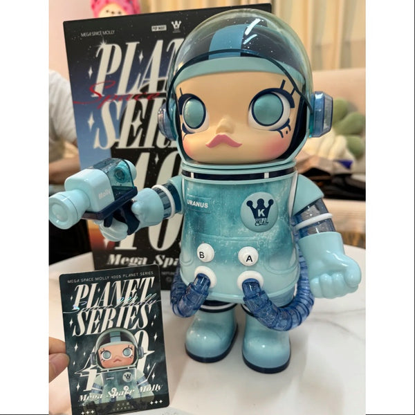 POPMART MEGA SPACE MOLLY 400% Planet Neptune Collectible