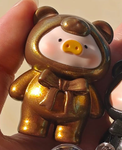 LuLu the Piggy Teddy Mini Ore Collection Blind Bag Series: Tiger's Eye (PR 3/80) (Confirmed Style)