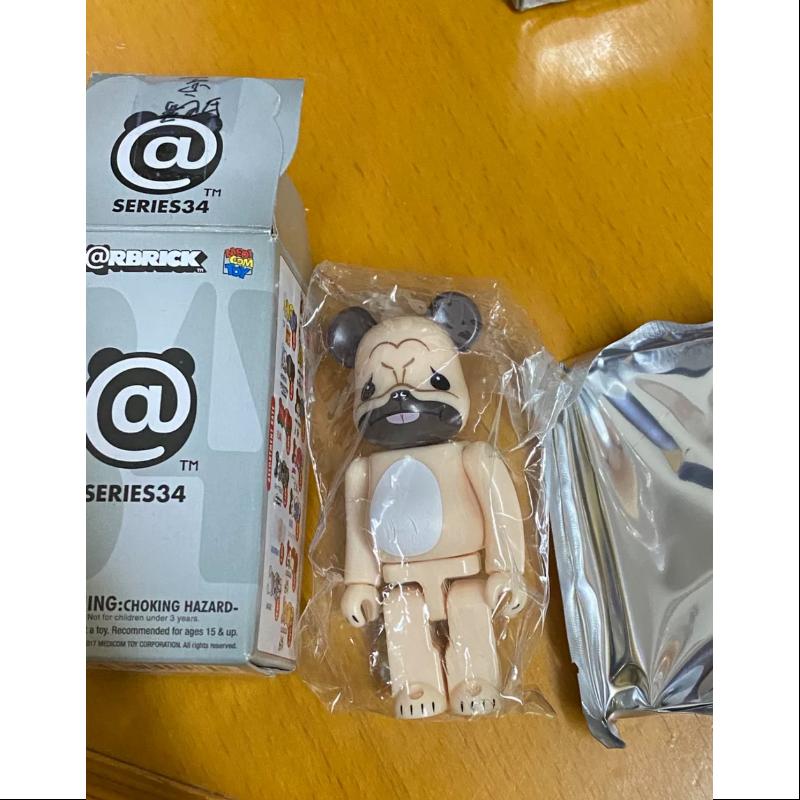 Bearbrick Series 34 SUPER Secret Pug Dog White 100%