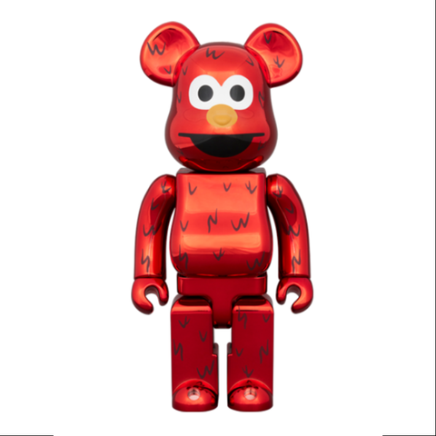 Bearbrick Elmo Chrome Ver. 400% & 100% Be@rbrick 2024 Limited