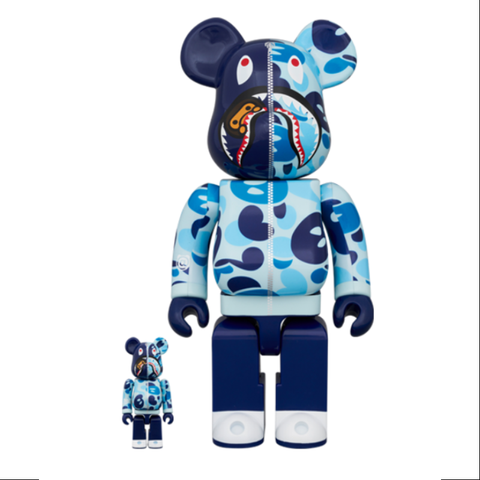 Bearbrick Bape Baby Milo Camo Shark 400% & 100% 6PCS Be@rbrick 2024 Limited