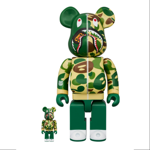 Bearbrick Bape Baby Milo Camo Shark 400% & 100% 6PCS Be@rbrick 2024 Limited