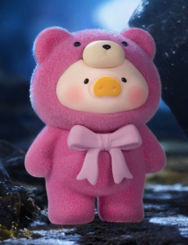 LuLu the Piggy Teddy Mini Ore Collection Blind Bag Series: Rhodochrosite (PR 3/80) (Confirmed Style)