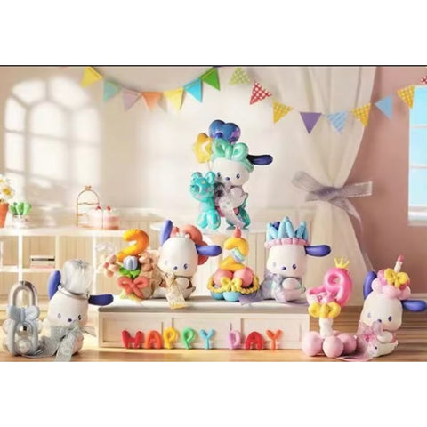 Sanrio Pochacco Balloon Party Series Whole Set Brand New With Plastic