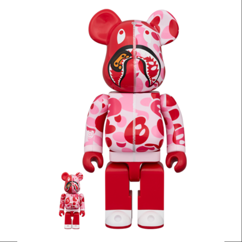 Bearbrick Bape Baby Milo Camo Shark 400% & 100% 6PCS Be@rbrick 2024 Limited