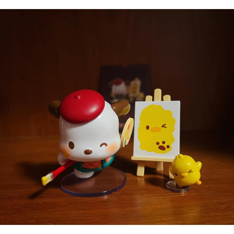 Sanrio Pochacco Vintage Time Train Series Drawing Time