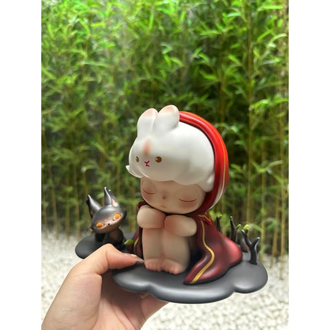 DIMOO Big Red Riding Hood & Little Grey Wolf Limited Figure