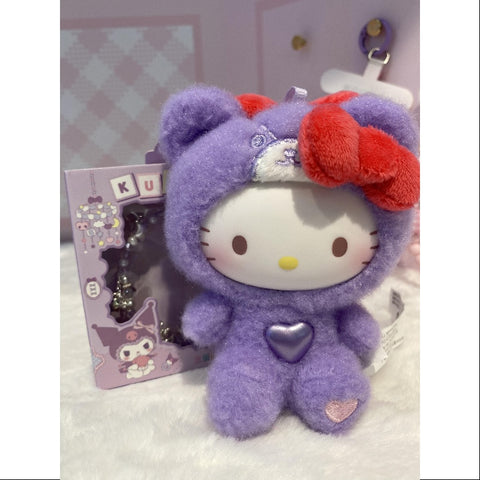 Hello Kitty Teddy Pajamas Plush Dolls Series Whole Set Opened