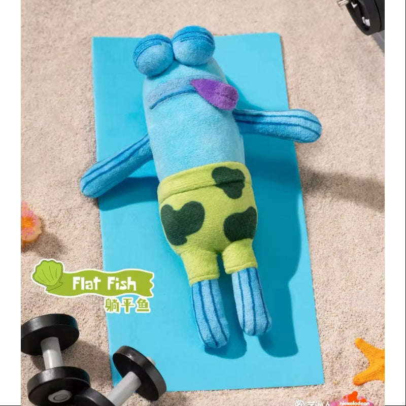 Bikini Bottom Buddies Whimsical Plush Series Flat Fish