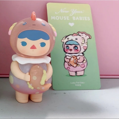 PUCKY New Year Mouse Babies Series Whole Set Opened