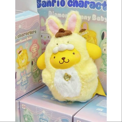 Pompompurin Sanrio Characters Diamond Bunny Baby Plush Doll Series Pompompurin