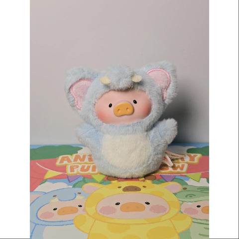 LuLu the Piggy Animal Party Puppet Show PVC Face Plush Keychain Whole Set Opened