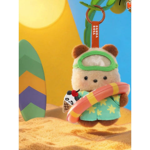 Panda Roll Happy Weekend Plush Pendant Blind Box Series: Panda Tanned (Secret, 1/72)