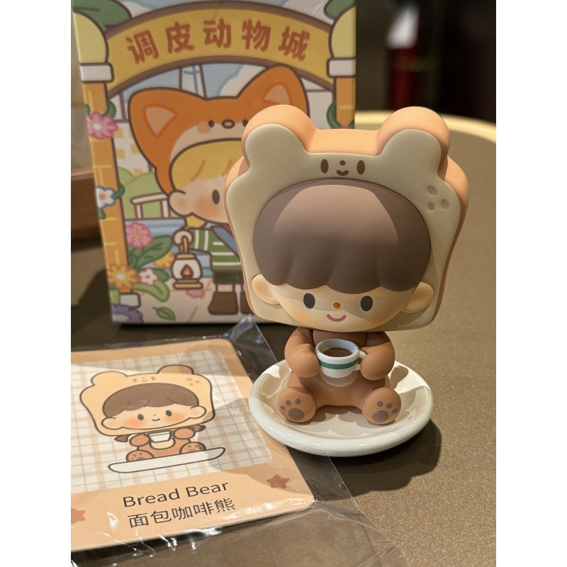 zZoton Naughty Animal City Series Bread Bear