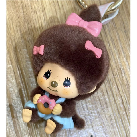Monchhichi Mon Mon Farm Classic Coffee Plush Pendant Blind Box Series: Strawberry Sweety (Confirmed Style)