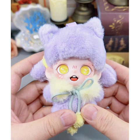 Baby Zoraa Fluffy Tea Party Plush Pendant Blind Box Series: Taro Kitty (Secret, 1/72)