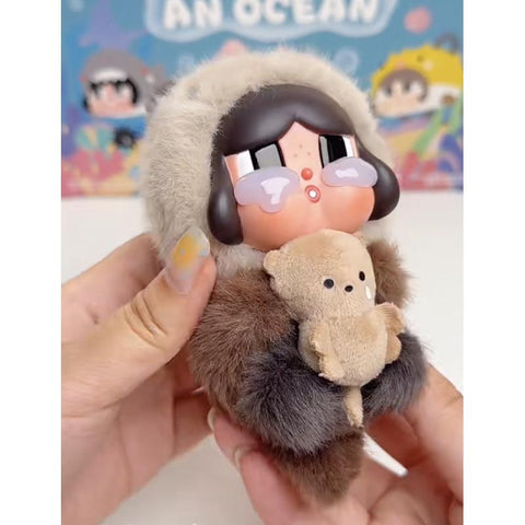 CRYBABY Cry Me an Ocean Vinyl Plush Pendant Blind Box Series: The Sea Otter (Secret, 1/72)