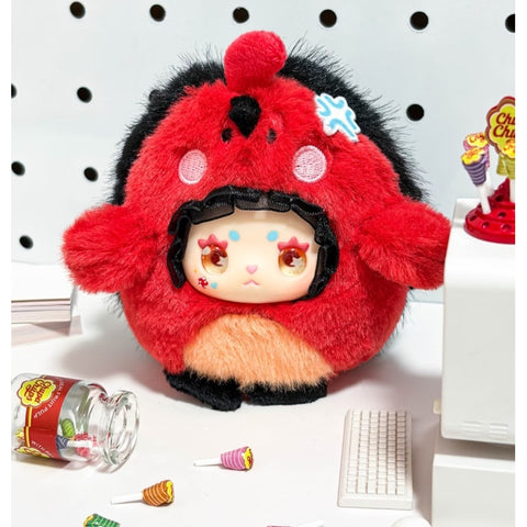 Emma Birdie Escape Vinyl Plush Blind Box Series: Red Cardinal (Secret, 1/96)