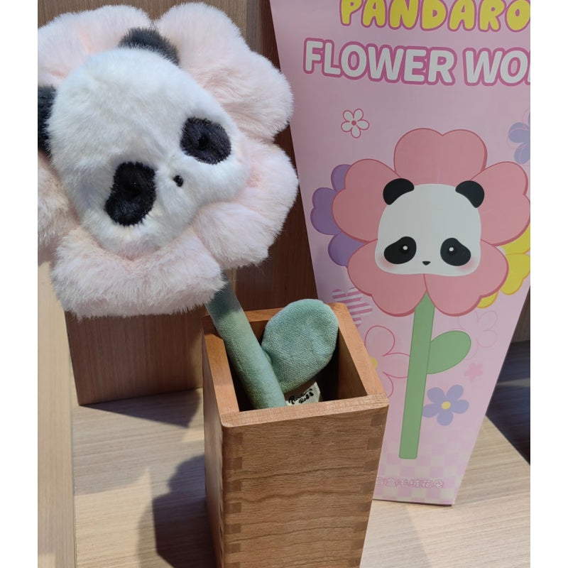 Panda Roll Plush Flower World Blind Box Series: Pink Plush Flower (Confirmed Style)