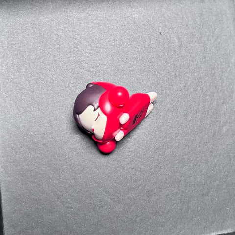 Skullpanda Pop Bean Classic Lying Down Series: Skullpanda Red (Confirmed Style)