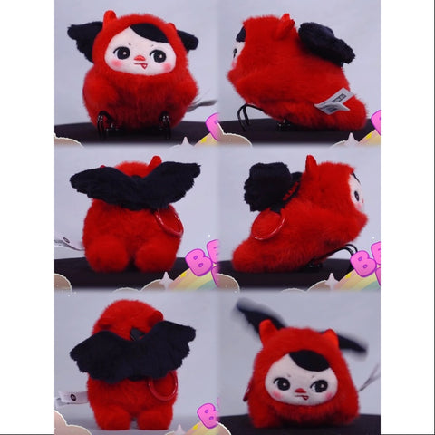PUCKY Beanie Flying Babies Peluche Pendentif Série Bébé Diable 