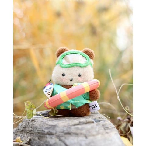 Panda Roll Happy Weekend Plush Pendant Blind Box Series: Panda Tanned (Secret, 1/72)
