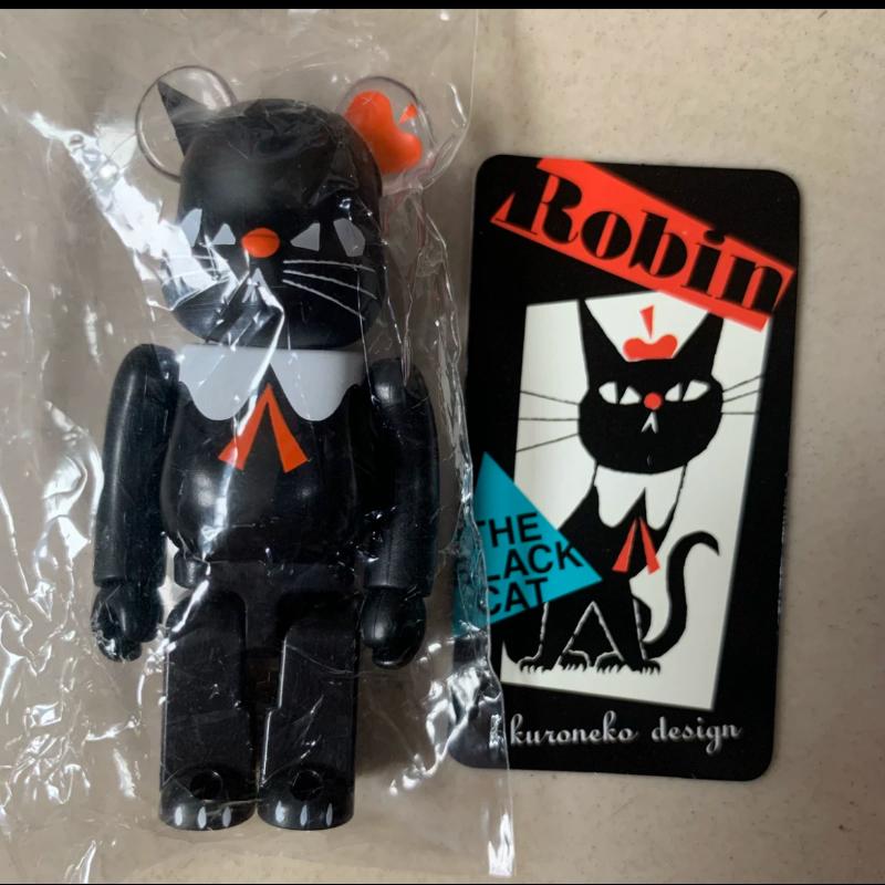 Bearbrick Series 43 ARTIST Robin the Black cat Kuroneko 100%