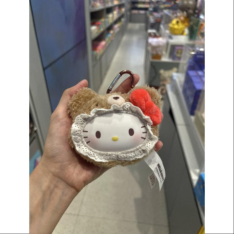 Hello Kitty Sanrio Characters Fluffy Teddy Bear Plush Pendant Series Hello Kitty