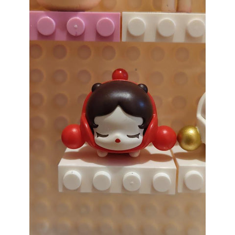 Skullpanda Pop Bean Classic Lying Down Series: Skullpanda Red (Confirmed Style)