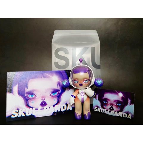 Skullpanda Baby Cyber Purple Limited Figurine