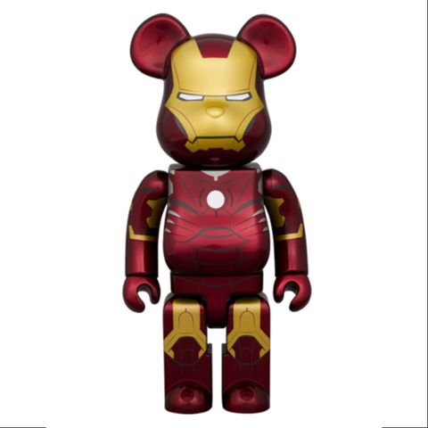 Bearbrick Iron Man Mark III 400% & 100% Be@rbrick 2024 Limited