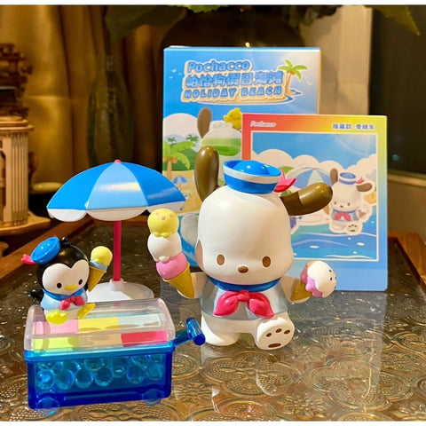 Sanrio Characters Pochacco Holiday Beach Series Secret Ice Cream Cart