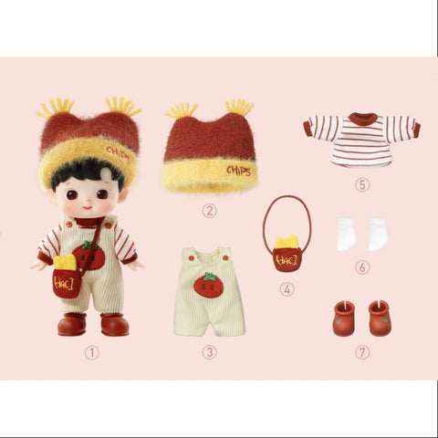 Hacipupu Little Foodie 1/12 Action Figure Series Tomato French Fries