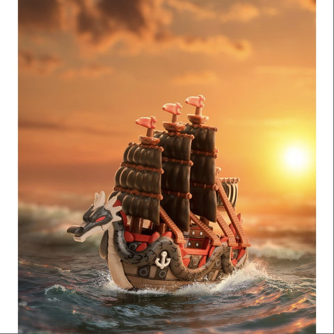 One Piece The Grand Line Vehicles Series Whole Set Opened
