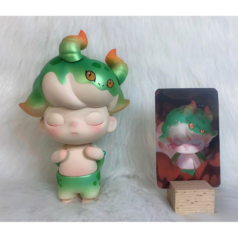 DIMOO Little Green Dragon Limited Figure – TOYSEZ