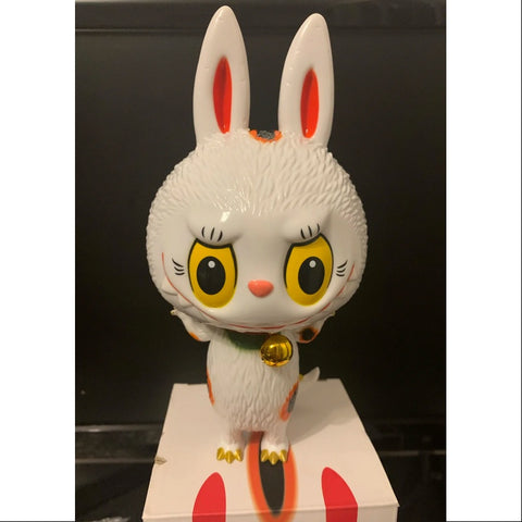 Labubu The Monsters Zimomo Maneki White 2019 LIMITED