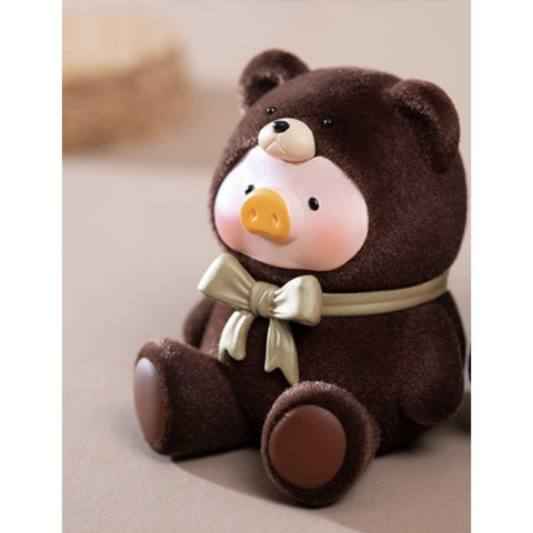 LuLu the Piggy Teddy Mini Season 1 Blind Bag Series: Gentle Plush Brown (SSR 1/64) (Confirmed Style)
