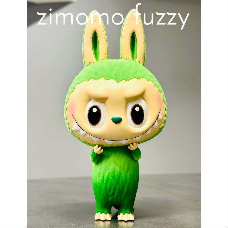 Labubu The Monsters Zimomo Fuzzy Moss Green Figurine 2024 PTS Limited