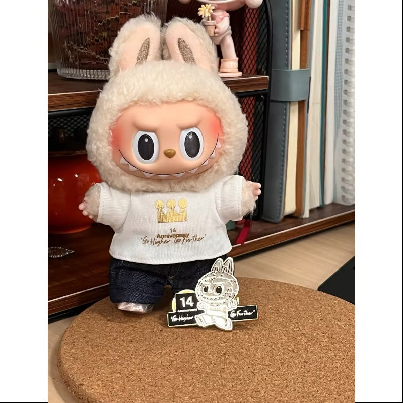Labubu The Monsters Pop Mart 14th Anniversary Vinyl Plush