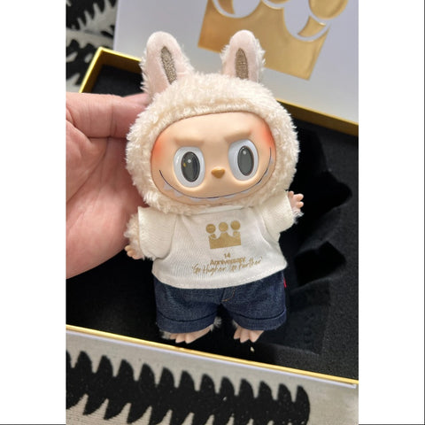 Labubu The Monsters Pop Mart 14th Anniversary Vinyl Plush Pendant 2024 Limited Edition