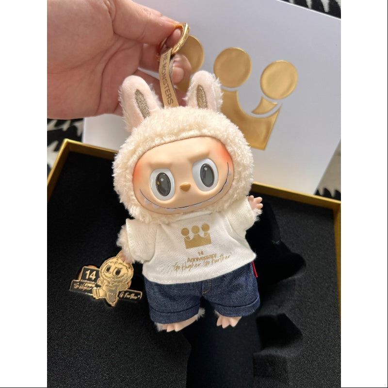 Labubu The Monsters Pop Mart 14th Anniversary Vinyl Plush