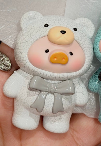 LuLu the Piggy Teddy Mini Ore Collection Blind Bag Series: White Turquoise (SSR 1/64) (Confirmed Style)